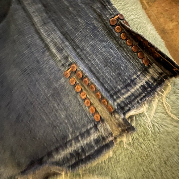 ☮️PEOPLE FOR PEACE☮️LOVE EMBROIDERED JEAN - Picture 7 of 13